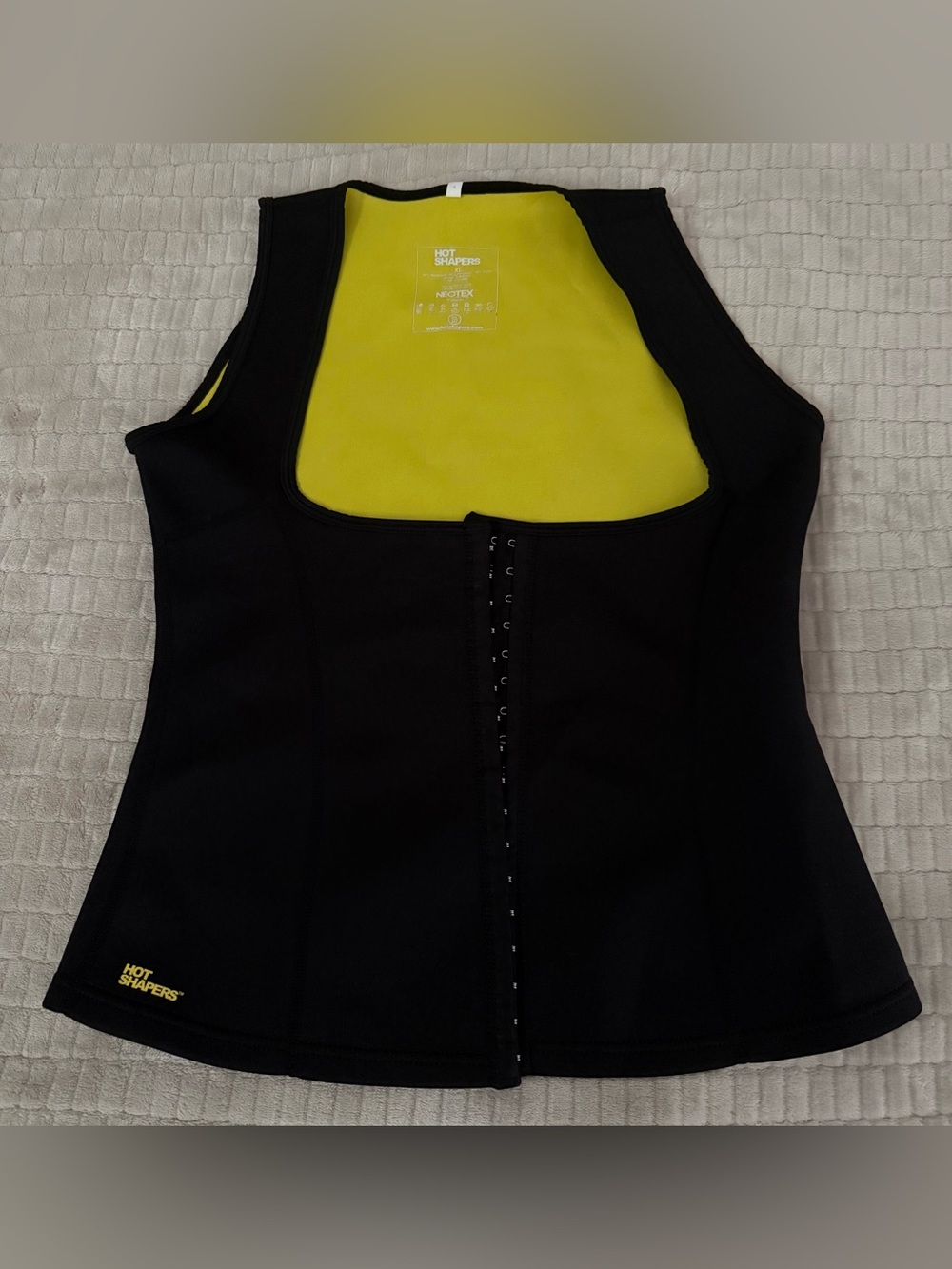 Hot Shapers Black Neotex Hook & Eye Waist Trainer Tank Top Women's